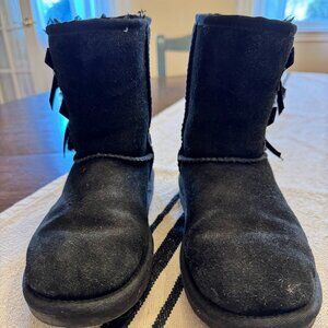 Koolaburra By Ugg Youth Girl's Victoria Tall Pull On Boots Black Size 1
